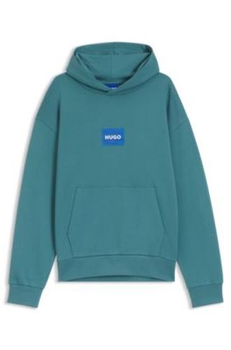 Sweat à capuche en molleton de coton avec logo - HUGO - Modalova