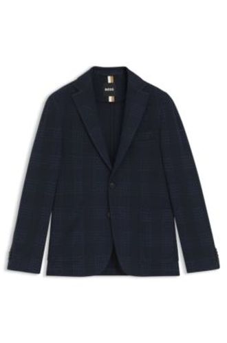 Veste Slim en coton mélangé prince-de-galles - Boss - Modalova