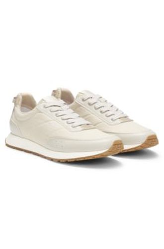 Baskets style chaussures de course à détail en zigzag - HUGO - Modalova
