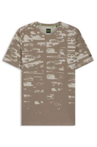 Active T-shirt Slim avec motif jacquard - Boss - Modalova
