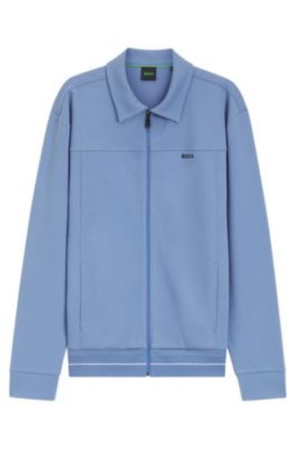 Sweat en coton mélangé avec logo brodé - Boss - Modalova