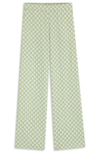 Pantalon coupe décontractée avec imprimé partout - HUGO - Modalova