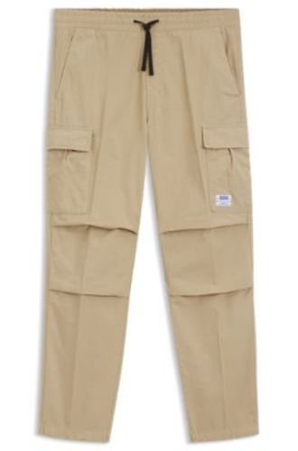 Pantalon cargo coupe décontractée en coton ripstop - HUGO - Modalova
