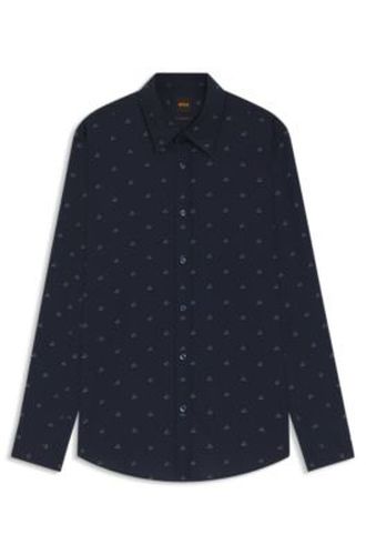 Chemise Regular en popeline de coton imprimée - Boss - Modalova