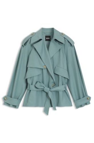 Veste coupe décontractée en twill fluide - Boss - Modalova