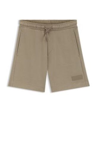 Short Relaxed en molleton de coton - Boss - Modalova