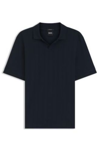 Polo à col Johnny en jacquard de coton - Boss - Modalova