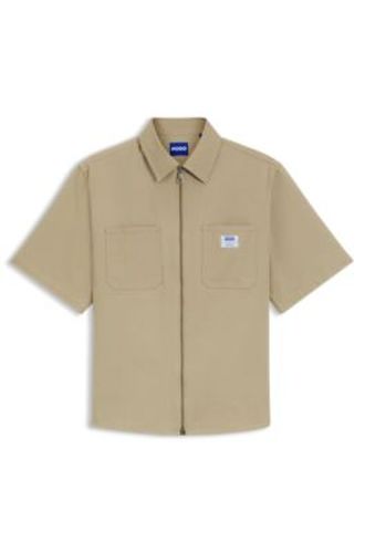 Chemise oversize en coton stretch - HUGO - Modalova