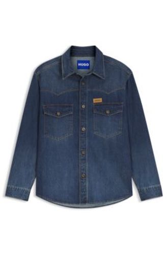 Chemise Oversize en denim de coton - HUGO - Modalova