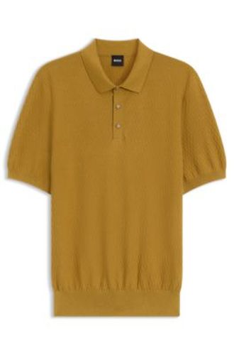 Polo Regular en maille structurée - Boss - Modalova