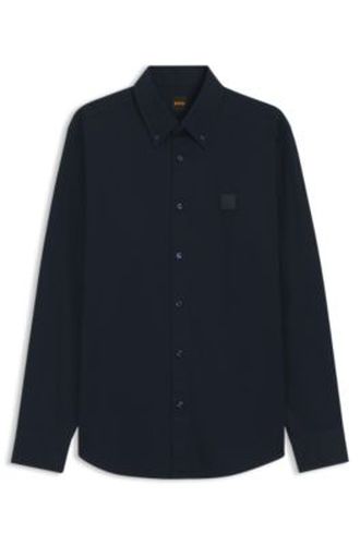 Chemise Regular à pointes boutonnées en twill de coton - Boss - Modalova