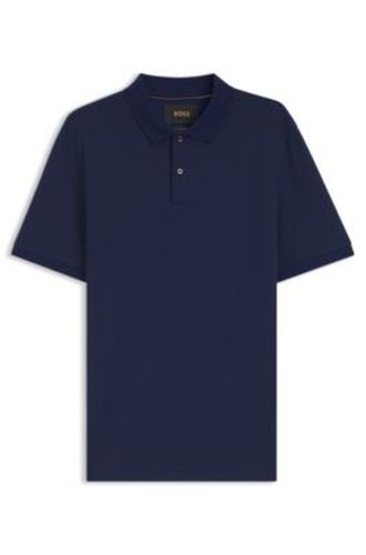 Polo Regular en jacquard de coton et de soie - Boss - Modalova