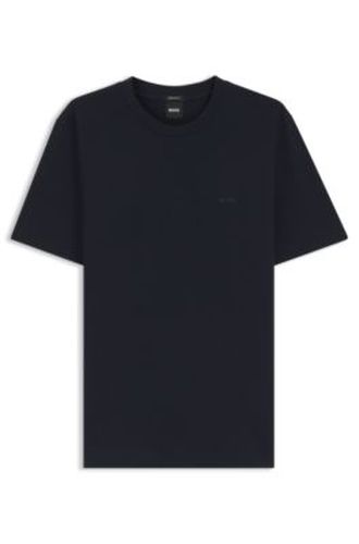 T-shirt en jersey de coton avec détail logoté - Boss - Modalova