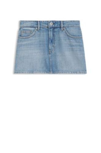 Jupe courte bleue en denim à 5 poches - HUGO - Modalova