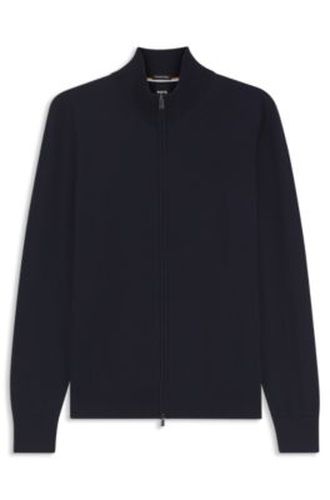 Pull zippé en laine mérinos - Boss - Modalova
