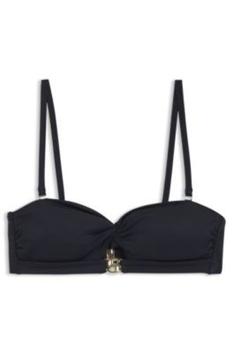 Top de bikini bandeau à double B - Boss - Modalova