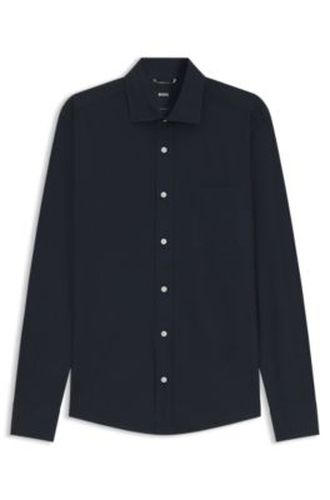 Chemise coupe décontractée en popeline de coton à l’esprit héritage - Boss - Modalova