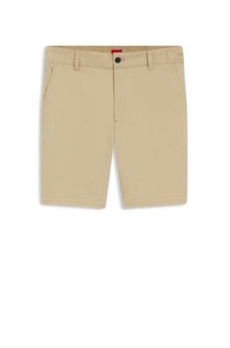 Short Slim en coton stretch mercerisé - HUGO - Modalova
