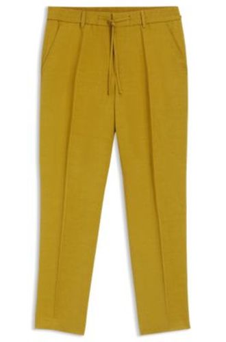 Pantalon coupe fuselée avec taille à cordon de serrage - Boss - Modalova