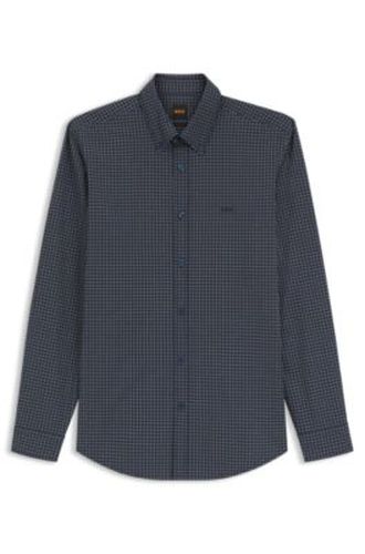 Chemise Regular en coton stretch à carreaux vichy - Boss - Modalova