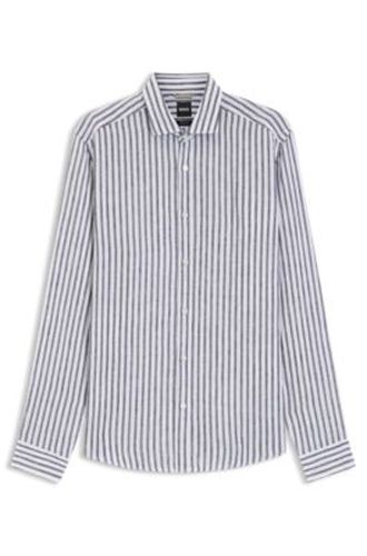 Chemise Regular en lin à rayures - Boss - Modalova