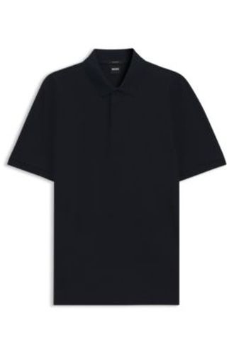 Polo en coton avec motif jacquard géométrique - Boss - Modalova