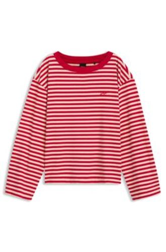 Top Relaxed en jersey de coton à rayures - Boss - Modalova