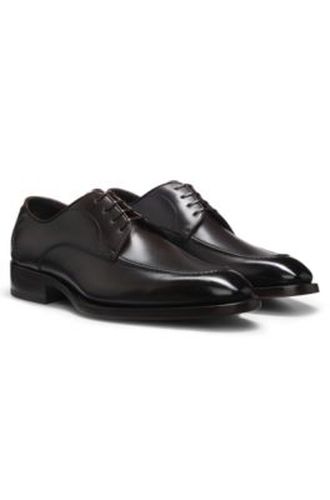 Derbies en cuir brossé à semelle en cuir - Boss - Modalova