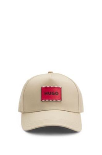 Casquette en twill de coton avec patch logo - HUGO - Modalova