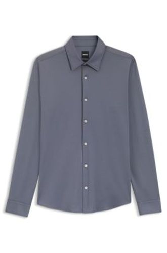 Chemise Slim Fit en tissu stretch performant structuré - Boss - Modalova