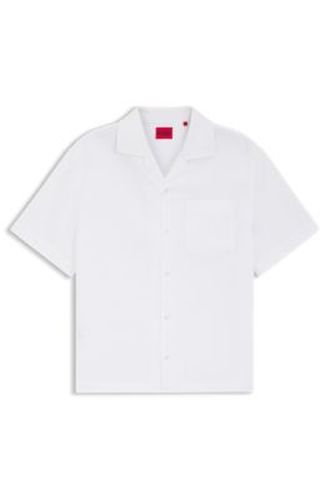Chemise Oversize en coton structuré - HUGO - Modalova