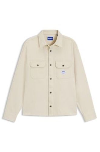 Surchemise Oversized Fit en denim écru - HUGO - Modalova