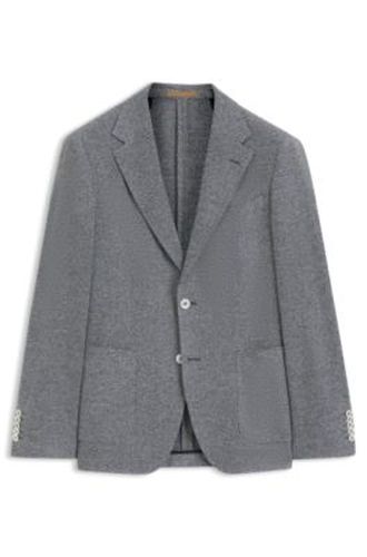 Veste Regular en lin mélangé à motif - Boss - Modalova