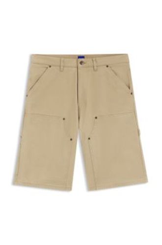 Short Regular en toile de coton stretch - HUGO - Modalova