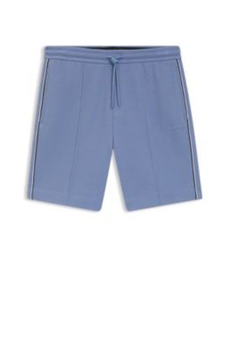 Short en coton mélangé avec passepoils - Boss - Modalova