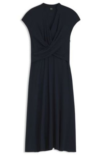 Robe cache-cœur en tissu stretch - Boss - Modalova