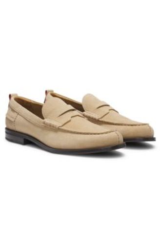 Mocassins Penny en cuir suédé - HUGO - Modalova