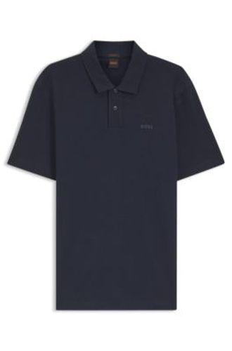 Polo classique en coton avec logo - Boss - Modalova