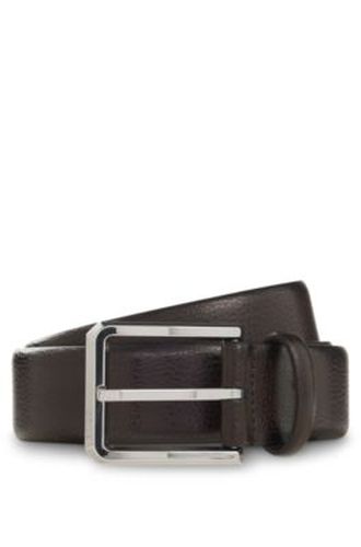 Ceinture en cuir grainé avec profil bombé - Boss - Modalova