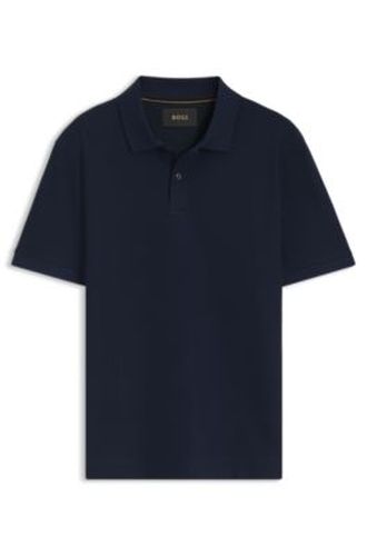 Polo en maille de coton à deux tons - Boss - Modalova
