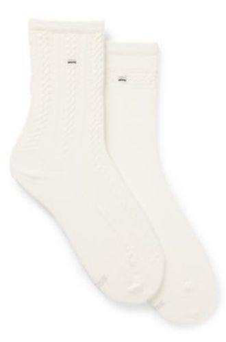 Lot de deux paires de chaussettes mi-mollet - Boss - Modalova