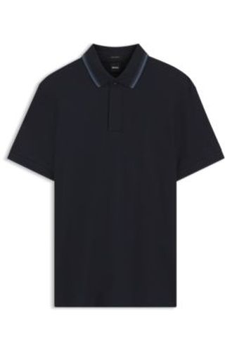 Polo Regular en piqué de coton structuré - Boss - Modalova