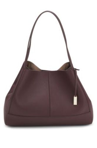 Cabas en cuir grainé avec pochette détachable - Boss - Modalova