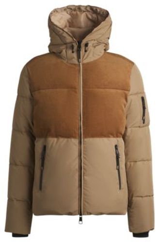 Veste d’équitation imperméable avec détails en velours côtelé - Boss - Modalova