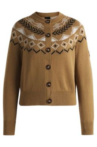 Cardigan d’équitation à motif en maille - Boss - Modalova