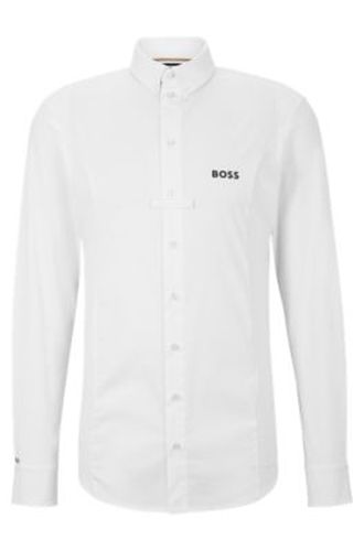 Chemise Slim de concours équestre en mélange de matières - Boss - Modalova