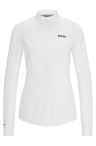 Chemisier Slim de concours d'équitation en matières mélangées - Boss - Modalova
