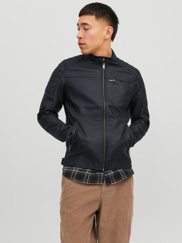 Veste De Motard En Simili-cuir - Jack & Jones - Modalova