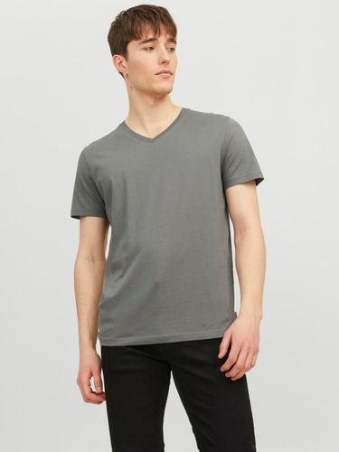 T-shirt Uni Col En V - Jack & Jones - Modalova