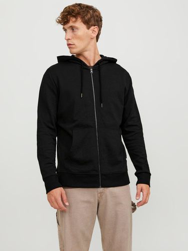 Sweat À Capuche Zippé Uni - Jack & Jones - Modalova